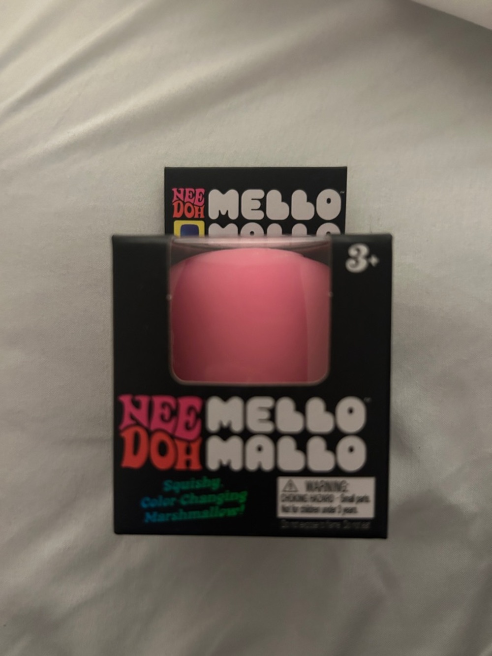 NeeDoh Mello Mallo Pink Squishy Marshmallow Toy